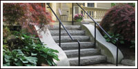 spicy black granite stairs Spicy Black Granite steps